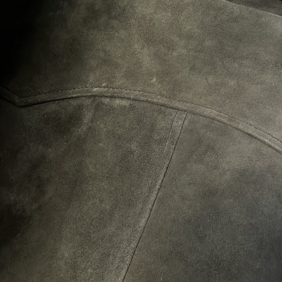 Luckybrand suede leather Moto jacket greyish blue in size Small women - Picture 12 of 15